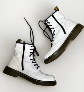Dr martens White Side zip Design Leather Size UK 5 US 6 Women 7 - Picture 1 of 9