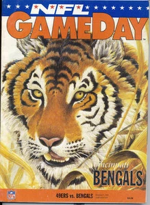 San Francisco 49ers Cincinnati Bengals 12/5/93 NFL GameDay Program - Picture 1 of 1