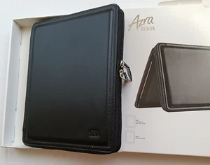 Sena Azra Cerniera LEATHER CASE. Apple iPad 4, iPad 3, iPad 2. Black HANDCRAFTED - Picture 1 of 11
