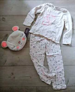 Sergent Major 🩷süßer Schlafanzug+Tasche Aufbewahrung Mäuschen 7/8 Jahre 128 NEU - Bild 1 von 5