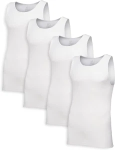 Men'S Tag-Free Cotton Undershirts - Picture 1 of 5