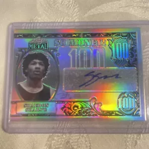 2022 Leaf Metal Shaedon Sharpe RC Auto Rookie So Money Silver Prizm Blazers - Picture 1 of 2