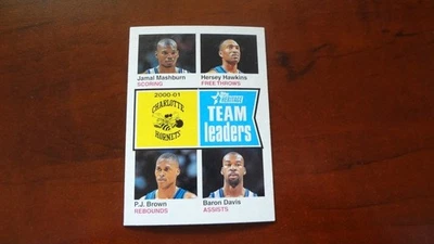 БАСКЕТБОЛЬНАЯ КАРТОЧКА 2002 TOPPSHERITAGE NO83 2000-01 HORNETS ЕЖЕГОДНЫЕ ЛИДЕРЫ - Изображение 1 из 2