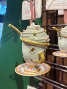 Disney Die Schöne und das Biest Sugarplum Fairytale Chip Teetasse Weihnachtsschmuck - Bild 1 von 2