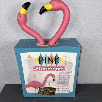 2 Bloem G2 Pink Flamingo Garden Statue, Plastic 27" Tall 24" Wide  NOS - Image 1 of 4