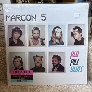 maroon 5-red pill blues white vinyl With Hype Sticker - Foto 1 di 6
