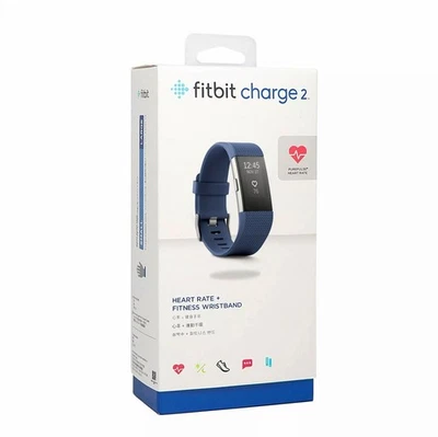 Fitbit Charge 2 心率健康和健身监测 活动跟踪器 - S+L 尺寸 — 第 1/4 张图片