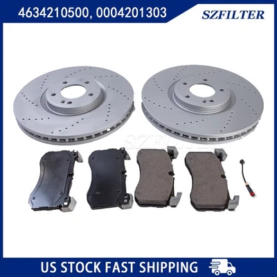 Piezas de repuesto para pastillas de freno y rotores delanteros Mercedes-Benz G63 AMG 2019-23 Foto 1 de 4