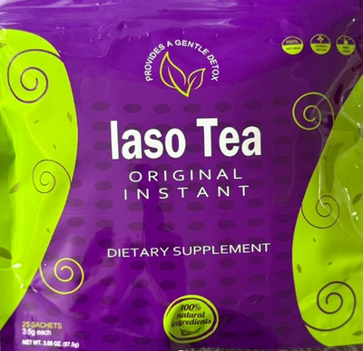Iaso Instant Tea - Té conveniente para un estilo de vida equilibrado, pérdida de peso 25 sobres Foto 1 de 4