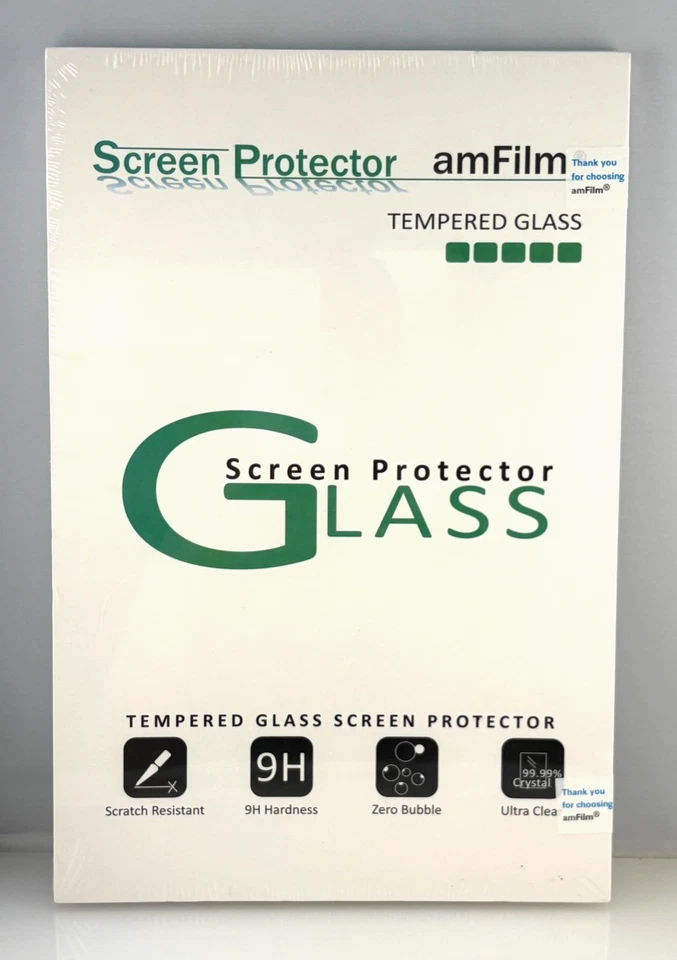 amFilm Glass Screen Protector for iPad Pro 11" 2-Pack Tempered Glass - New - Image 1 of 3