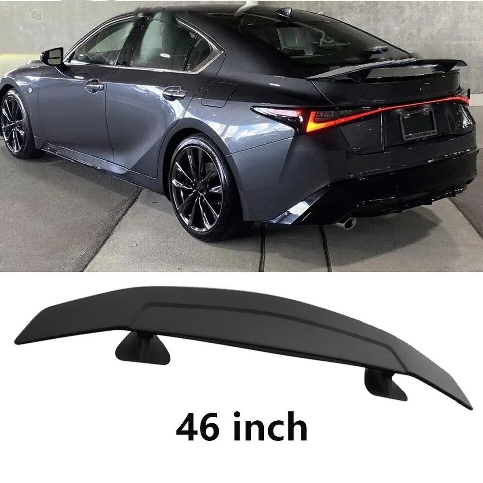 46" Rear Car Trunk Spoiler Racing Style Wing Matte Black For Toyota Avalon Sedan - Изображение 1 из 4