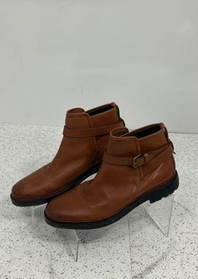 Coach Bryce Fine Grain Leather Boots Brown Buckle Men's Shoes Size 10 US M, EUC - Image 1 of 4