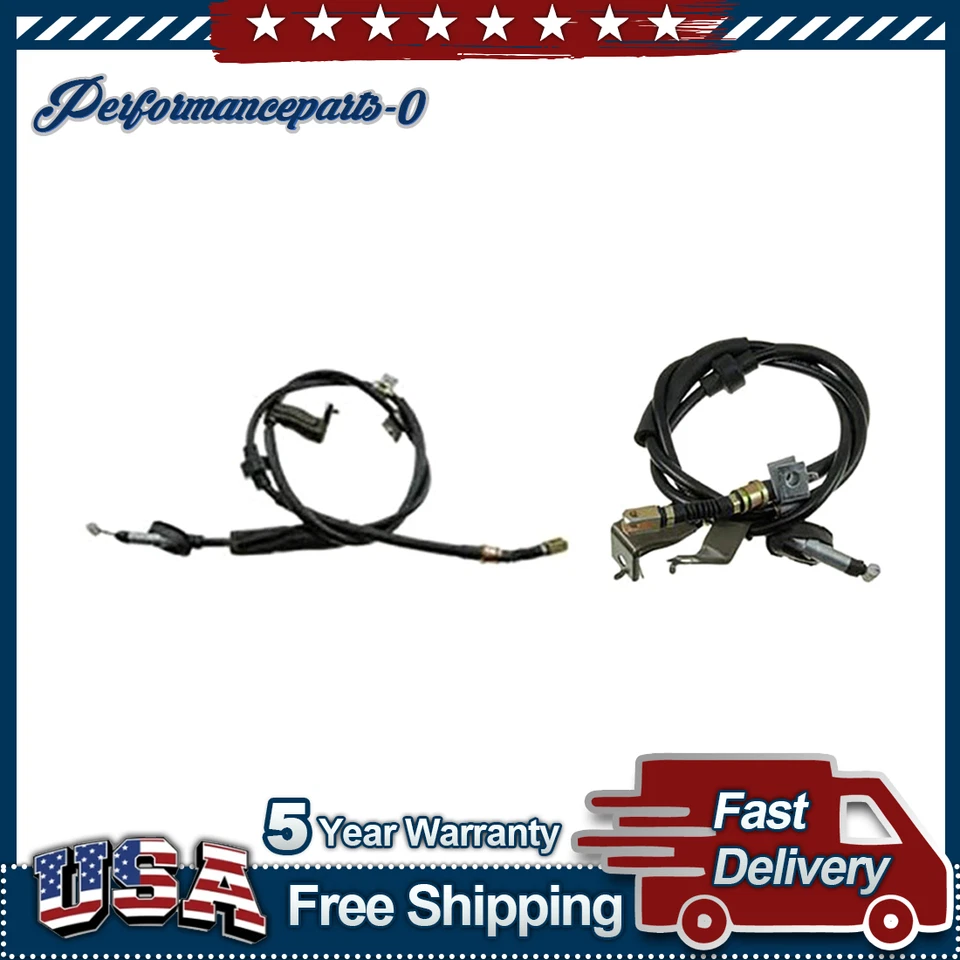 Cabo de freio de estacionamento 2 peças Dorman traseiro esquerdo direito para 1994 1995-2001 Acura Integra - Imagem 1 de 4