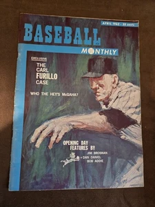 Baseball Monthly magazine aprile 1962 Carl Furillo, Brooklyn Dodgers ottime condizioni - Foto 1 di 2