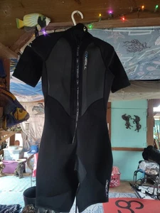 O’Neil Women’s Shorty Wetsuit Size 10 Black W Logo Surf Swim - Picture 1 of 4
