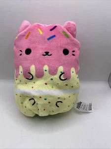 Cats vs Pickles Reversibles Kitty Cake Frosted Flo 6” Plush - Picture 1 of 17
