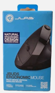 New JLab JBuds Ergonomic Mouse Multi-Device Vertical Mouse Black - Picture 1 of 1