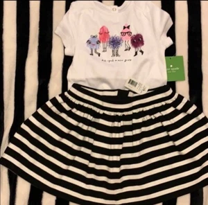 NWT Kate Spade Babies Monster Skirt Set 12 Months - Picture 1 of 4