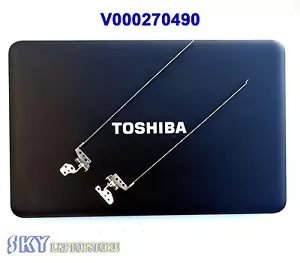 NEW Toshiba Satellite C855 C855D LCD Back Cover 15.6" V000270490 Black W Hinges - Picture 1 of 4