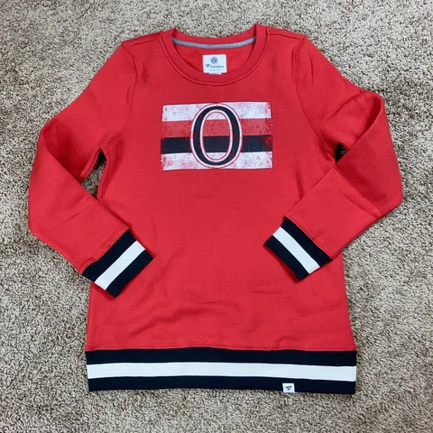 Ottawa Senators Womens Medium Red Crew Neck Sweater New Cover