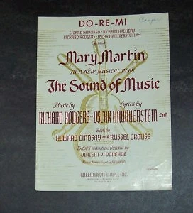 Do-Re-Mi  by Mary Martin  1959 Sheet Music  The Sound Of Music - Image 1 of 1