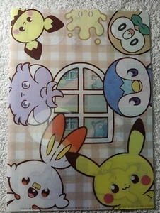 Pikachu Pokemon Poke Peace Promo A4 Carpeta de Archivo Transparente Japonesa Nintendo B6120 - Imagen 1 de 10