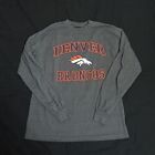 Denver Broncos Football Long Sleeve shirt gray Nfl Team Apparel Size M