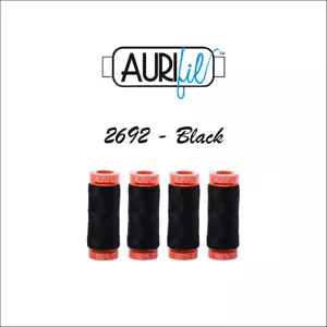 4 pack 2692 Aurifil Small Spool 50 Wt. Lint Free Cotton Mako Thread 200 Meters - Picture 1 of 1