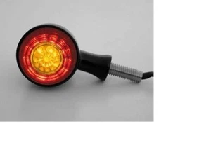 SET LED BLINKER 3-1 MIT STOPP UND POSITION SCHWARZ HARLEY UND MOTORRAD CUSTOM ALU - Bild 1 von 1