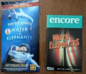Water For Elephants Mailer & Pre-broadway Program Atlanta Tryout - Picture 1 of 4