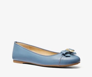 Michael Kors Honey Ballet Flat donna denim blu slip on punta tonda - Foto 1 di 3