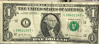 Редкий $1. Звездные банкноты* - Изображение 1 из 2