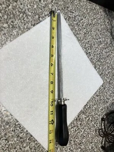 Vintage Sabatier Knife 10" Sharpening Steel Honing Rod Octagonal Wood Handle FR. - Picture 1 of 9