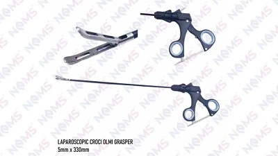 High-Quality 5mmx330mm Laparoscopic Croci-Olmi Grasper Forceps Reusable Inst - Image 1 of 4