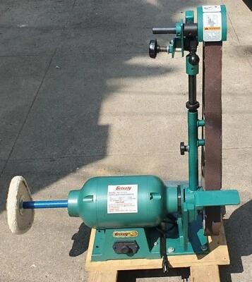 Grizzly G1015 刀磨机、砂光机和缓冲器 110V 充气带额外皮带 — 第 1/4 张图片