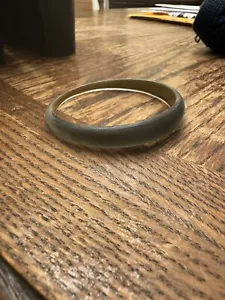 Alexis Bittar Taupe Green/Blue Frosted Bangle Tapered Bracelet women's - Picture 1 of 4