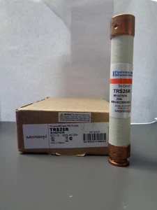 New Lot Mersen Ferraz Shawmut TRS25R 25 Amp Fuses FRS-R-25 600V NIB - Picture 1 of 3