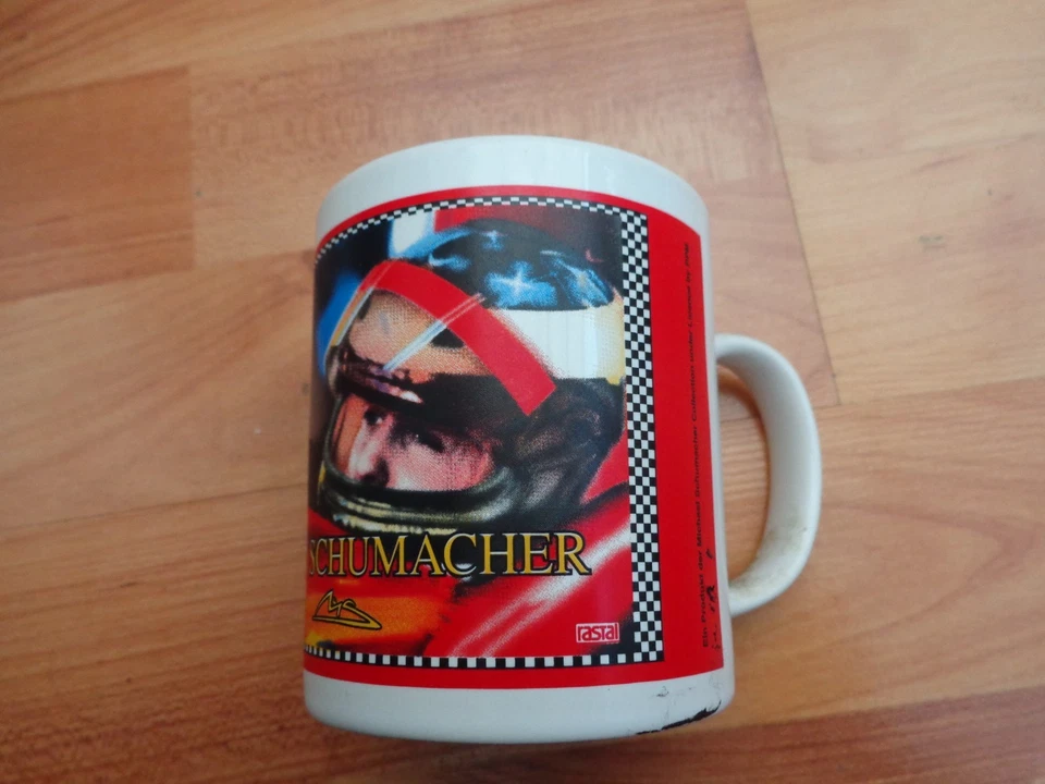 Vintage Michael Schumacher Collezione F1 Formula 1 Tazza Autista Design Ferrari - Immagine 1 di 1