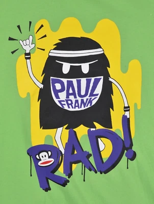 Camisa Paul Frank Para Hombre Extra Grande 44" Verde Neón Foto 1 de 4