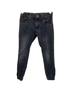 Boy's Size 6 Skinny Jean's DKNY Black 5-Pocket Adjustable Elastic Leg - Picture 1 of 7