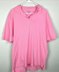 Pendleton mens Short Sleeve Polo Button Shirt Size Medium pink - Picture 1 of 7