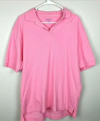  Pendleton mens Short Sleeve Polo Button Shirt Size Medium pink  - Image 1 of 4
