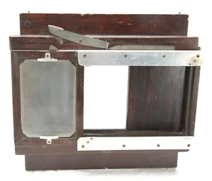Vintage 8x10" Holz Schiebeadapter für 2 Bilder 3-1/4 x 5" auf einem 5x7" Film. - Bild 1 von 5