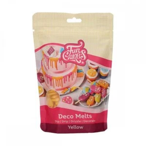 Edible Cake Decoration Icing FunCakes Yellow Deco Melts 250g Sugarcraft - Picture 1 of 1