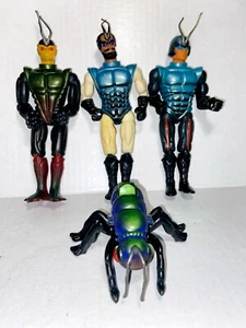 Vintage SECTAURS BY Coleco1984, Commander Mantor, Skito, A bug & Zak warriors-D1 - Picture 1 of 12