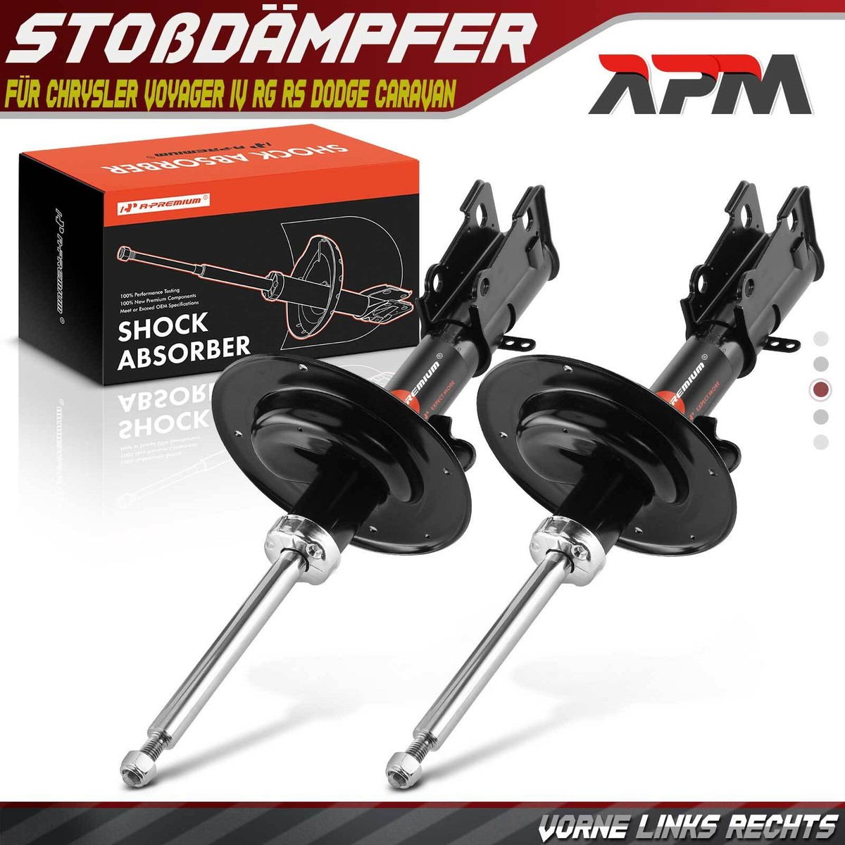 SACHS Ammortizzatore Anteriore Per CHRYSLER VOYAGER IV (1999-2008) - Ricambio Originale Alta Qualità, 310 202