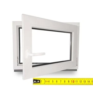 Kellerfenster Kunststofffenster nach Maß Sondermaße 2 fach verglast Profil 60 mm - Bild 1 von 1
