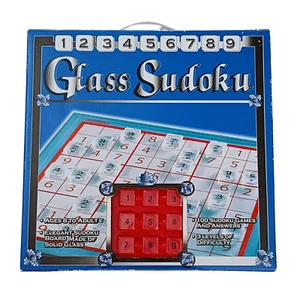 Glass Sudoku Board Game New Sealed, Glass Board & Tiles, 3 Levels Difficulty - Picture 1 of 5