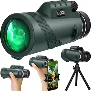 10X42 (80x100) HD Monocular Telescope High Power, Zoom Monocular FMC Lens BAK4 - Picture 1 of 7