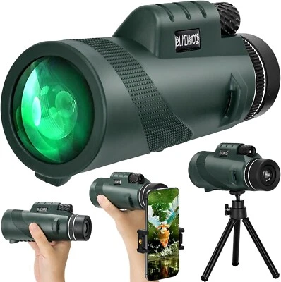 10X42 (80x100) HD Monocular Telescope High Power, Zoom Monocular FMC Lens BAK4 - Image 1 of 4